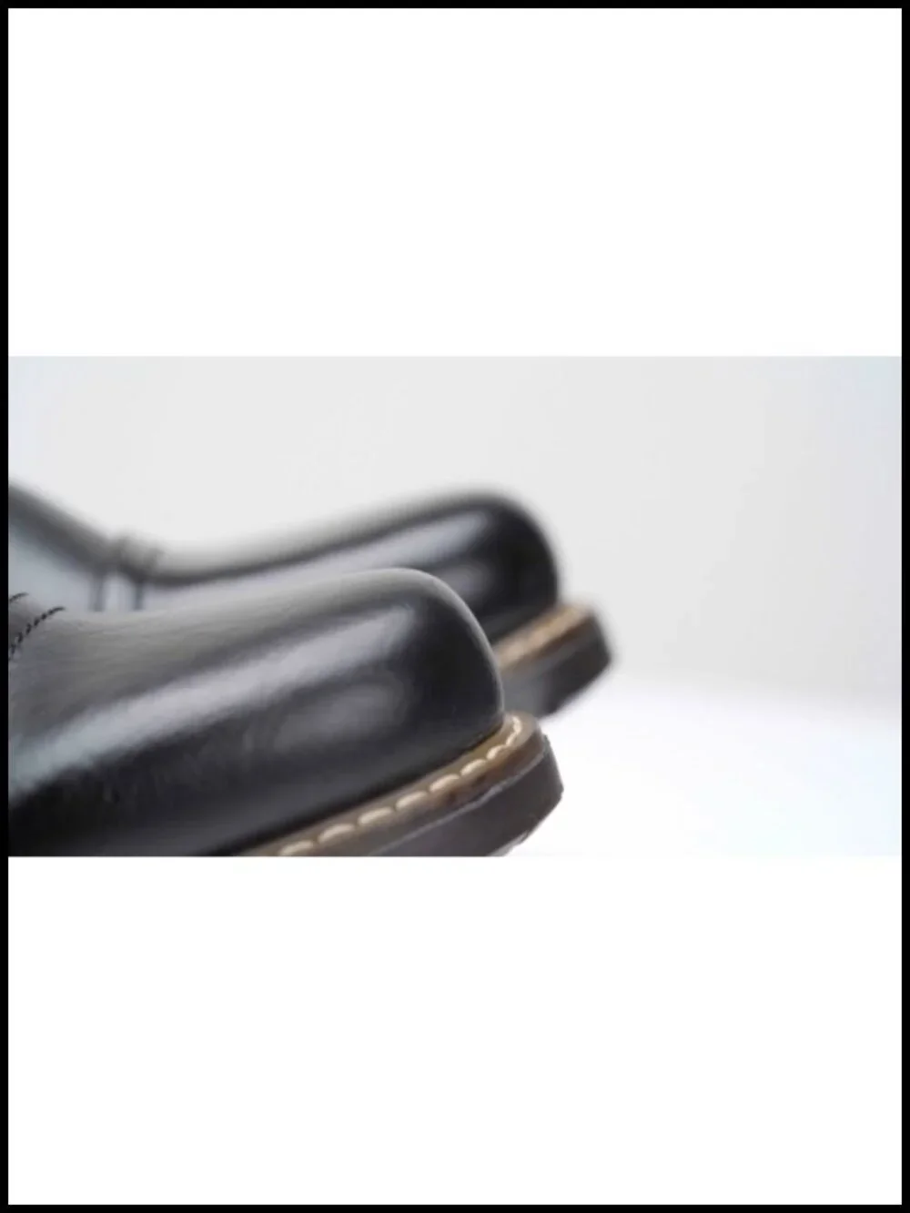 Premium Synthetic Leather Motorcycle Combat Boots with Zipper